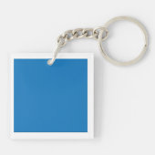 Ein klarer, blauer Himmel ohne Wolken füllt das ga Schlüsselanhänger (Rückseite)