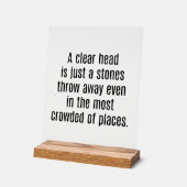 Ein klares Akryllisches Zeichen Acrylschild (Winkel)