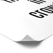 Ein klares Kopf-Poster Poster (Ecke)