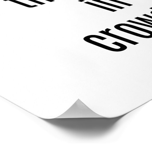 Ein klares Kopf-Poster Poster (Ecke)