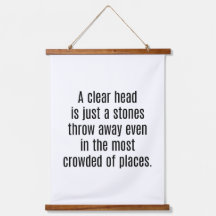 Ein klares Kopfholz-Wandband