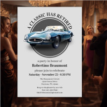 Ein Klassiker ist in Rente gegangen Blaue Auto-Ren