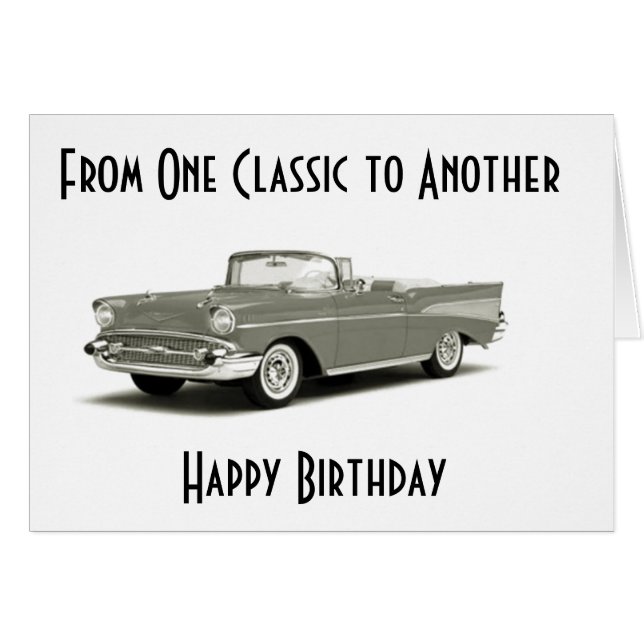 EIN KLASSISCHER GEBURTSTAG" UND ALTER DER "PERFEKT (Vorderseite (Horizontal))