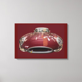 Ein klassischer Jaguar E-Type von 1961 Leinwanddruck