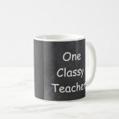 Ein klassischer Lehrer Chalkboard Design Geschenk Kaffeetasse (VorderseiteRechts)