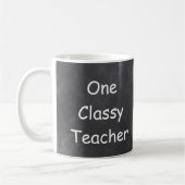 Ein klassischer Lehrer Chalkboard Design Geschenk Kaffeetasse (Links)