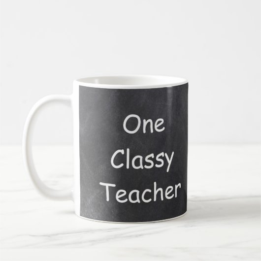 Ein klassischer Lehrer Chalkboard Design Geschenk Kaffeetasse (Links)