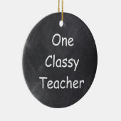 Ein klassischer Lehrer Chalkboard Design Geschenk  Keramik Ornament (Rechts)