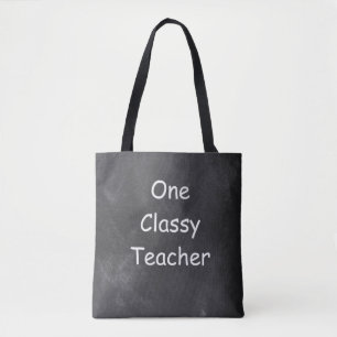 Ein klassischer Lehrer Chalkboard Design Geschenk Tasche