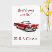 ****EIN KLASSISCHER TURNS 50**** GLÜCKLICH BIRTHTA KARTE (Gelbe Blume)