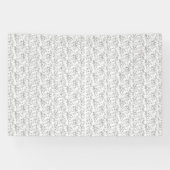 Ein klassisches Blumenmuster in Schwarz und Weiß,  Banner (Horizontal)