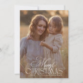 ein klassisches Elegant frohe Weihnachten | Foto (Vorderseite)