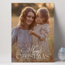 ein klassisches Elegant frohe Weihnachten | Foto