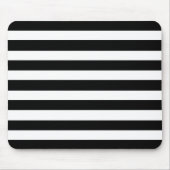 Ein klassisches, Schwarz-weiß gestreiftes Augenmus Mousepad (Vorne)
