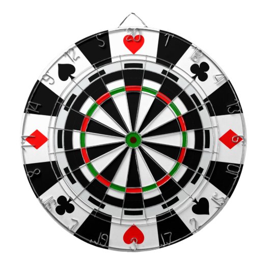 Ein klassisches Spiel der Pfeil-Poker-Chip-Art Dartscheibe (vorne)