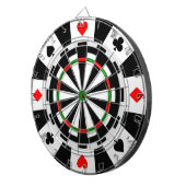 Ein klassisches Spiel der Pfeil-Poker-Chip-Art Dartscheibe (Vorderseite rechts)