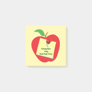 Ein klebriger Hinweis an einem Tag Behalte Wut weg Post-it Klebezettel