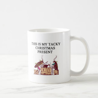 ein klebriger Weihnachtsgeschenkentwurf Kaffeetasse