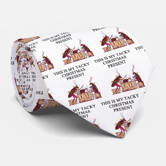 ein klebriger Weihnachtsgeschenkentwurf Krawatte (Gerollt)