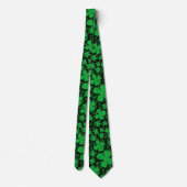 Ein Kleeblatt für den St. Patrick's Day Krawatte (Rückseite)