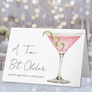 Ein klein bisschen älterer Martini Alles Gute zum  Karte