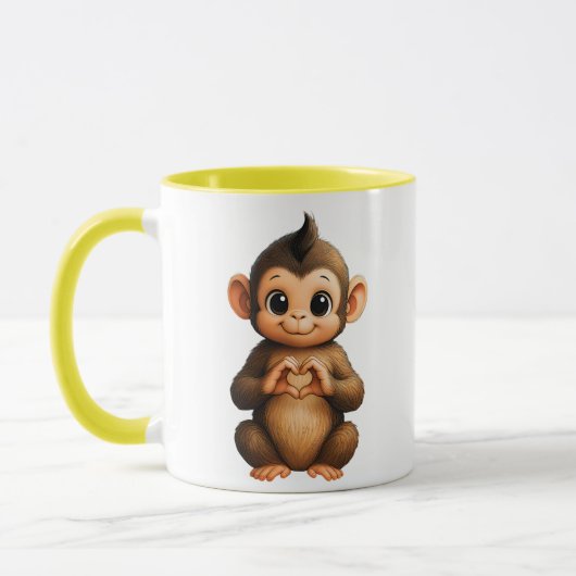 Ein kleiner Affe, der dich liebt Tasse (Links)