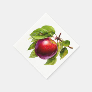 Ein kleiner Apfel ist auf dem Weg Herbst-Baby-Pa Serviette