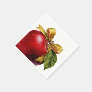 Ein kleiner Apfel ist auf dem Weg   Herbst-Baby-Pa Serviette
