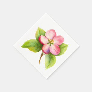 Ein kleiner Apfel ist auf dem Weg Herbst-Baby-Pa Serviette