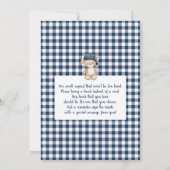 Ein kleiner Baby-Duschkopf Einladung (Rückseite)