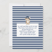 Ein kleiner Baby-Duschkopf Einladung (Rückseite)