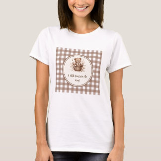 Ein kleiner Bär auf dem Weg Neutral Kaffee Braun T-Shirt