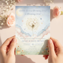 ein kleiner Bär Florale Babyparty Geschlechtsneutr