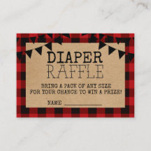 Ein kleiner Bär ist auf dem Weg Diaper Raffle Encl