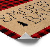 Ein kleiner Bär raucht Bar Poster (Ecke)