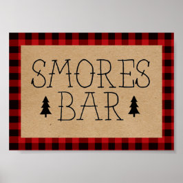 Ein kleiner Bär raucht Bar Poster