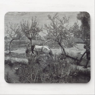 Ein kleiner Bauernhofbrunnen tilled', Pikardie Mousepad