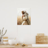 Ein kleiner Begleiter, Christliche Glaubenskunst, Poster (Küche)