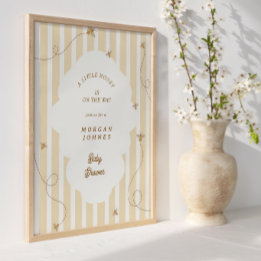 Ein Kleiner Biene Baby Shower Willkommensposter Poster