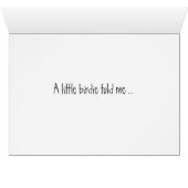 Ein kleiner Birdie sagte mir ... (Innenansicht Horizontal (Unten))