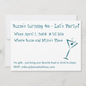 Ein kleiner Birdie sagte mir - individuelle Einlad Einladung (Rückseite)