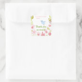 Ein kleiner Blue Bird Vielen Dank Stickers (Tasche)