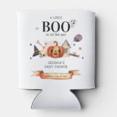 Ein kleiner Boo auf der Halloween-Kinderdusche Dosenkühler (Rückseite)