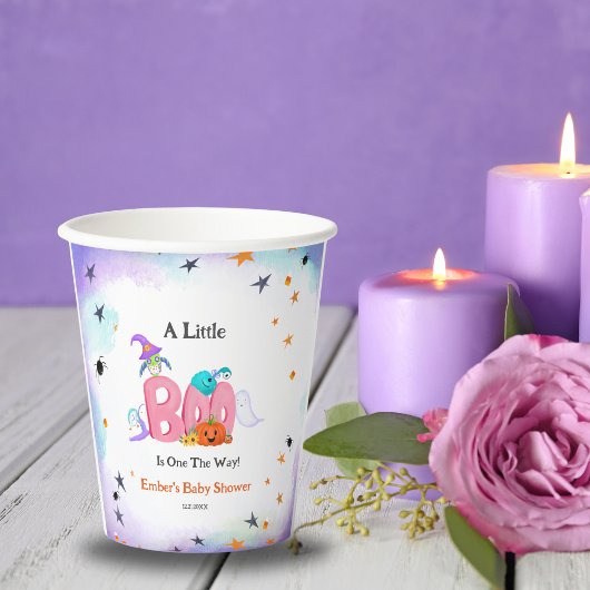 Ein kleiner Boo-Geist, Owl Halloween-Kinderdusche Pappbecher