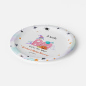 Ein kleiner Boo-Geist, Owl Halloween-Kinderdusche Pappteller (Schrägansicht)