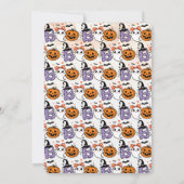 Ein kleiner Boo Ghost Pumpkins Halloween Einladung (Rückseite)