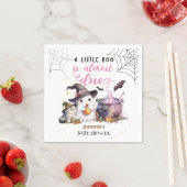 Ein kleiner Boo! Girl Pink Halloween Kinderdusche Serviette (Beispiel)