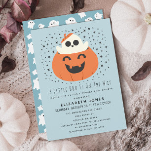 Ein kleiner Boo Halloween Baby Shower Boy Einladun Einladung