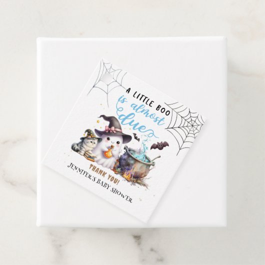 Ein kleiner Boo! Halloween Baby Shower Boy Niedlic Geschenkanhänger (Beispiel)