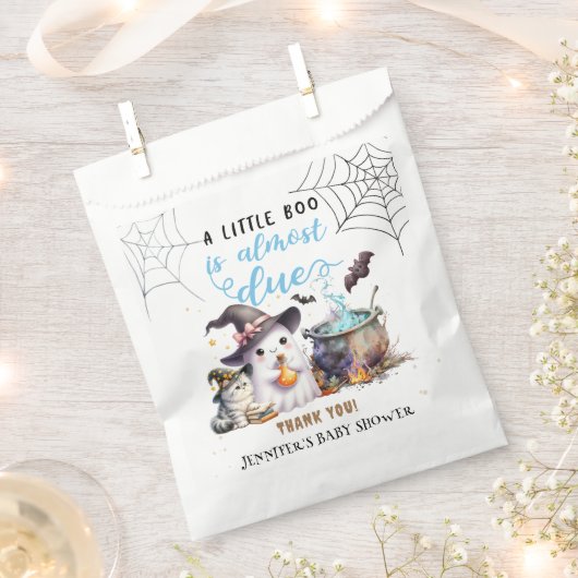 Ein kleiner Boo! Halloween Baby Shower Boy Niedlic Geschenktütchen (Ausgeschnitten)
